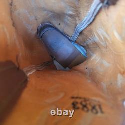 Lucchese 1883 Ostrich Leg Western Cowboy Boots Saddle Tan Men's 9.5 D