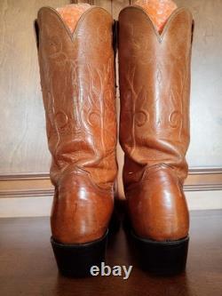 Lucchese N9087 J4 Men's Saddle Tan Brown Leather Western Cowboy Boots, US 9.5 D Lucchese N9087 J4 Men's Saddle Tan Brown Leather Western Cowboy Boots, US 9.5 D