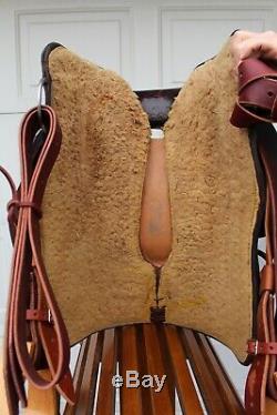 M. L. Leddy Reining Horse Western Saddle 16 Seat FQHB