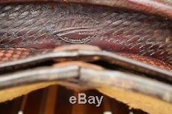 M. L. Leddy Reining Horse Western Saddle 16 Seat FQHB