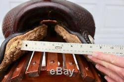 M. L. Leddy Reining Horse Western Saddle 16 Seat FQHB