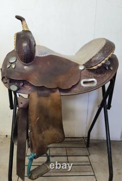 MARTHA JOSEY-Circle Y Western Barrel Saddle-15.5 seat-Vintage-still popular