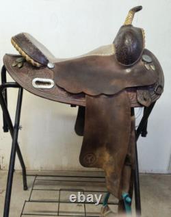 MARTHA JOSEY-Circle Y Western Barrel Saddle-15.5 seat-Vintage-still popular