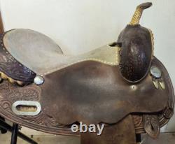 MARTHA JOSEY-Circle Y Western Barrel Saddle-15.5 seat-Vintage-still popular