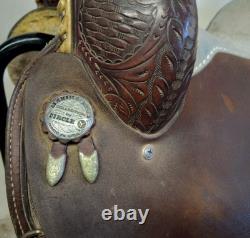 MARTHA JOSEY-Circle Y Western Barrel Saddle-15.5 seat-Vintage-still popular