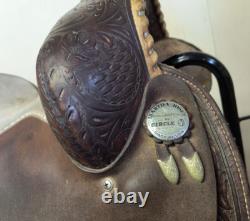 MARTHA JOSEY-Circle Y Western Barrel Saddle-15.5 seat-Vintage-still popular