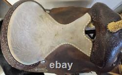 MARTHA JOSEY-Circle Y Western Barrel Saddle-15.5 seat-Vintage-still popular