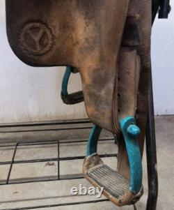 MARTHA JOSEY-Circle Y Western Barrel Saddle-15.5 seat-Vintage-still popular