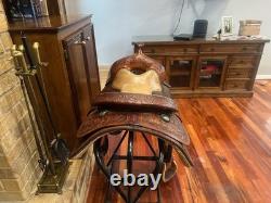 ML Leddys 15.5 Reining Saddle Western