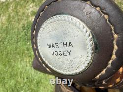 Martha Josey Barrel Racing Western Saddle Brown Leather 15 in