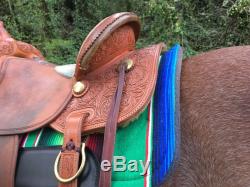 McCall Western saddle- Time Saver 16 15 Barrels/trails Custom saddle