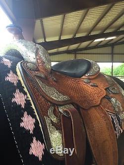 McLellands Custom Tack 16 Sterling Show Saddle With Diablo Sterling Stirrups