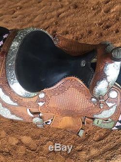 McLellands Custom Tack 16 Sterling Show Saddle With Diablo Sterling Stirrups