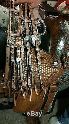 McLellands Custom Tack 16 Sterling Show Saddle With Diablo Sterling Stirrups