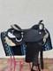 Mcclellan Western Show Saddle Black With Silver Accents