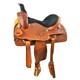 Medium Oil Roping Style Horse Saddle With Basket And Floral Tooling 16 Inch