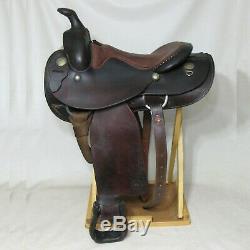 Merin Western 15 1/2 Saddle Full Leather Made In Miami USA Great Condition