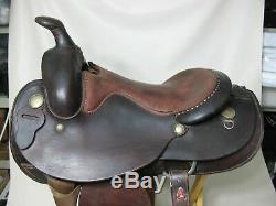 Merin Western 15 1/2 Saddle Full Leather Made In Miami USA Great Condition