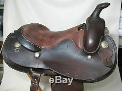 Merin Western 15 1/2 Saddle Full Leather Made In Miami USA Great Condition