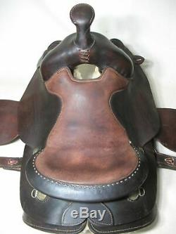 Merin Western 15 1/2 Saddle Full Leather Made In Miami USA Great Condition