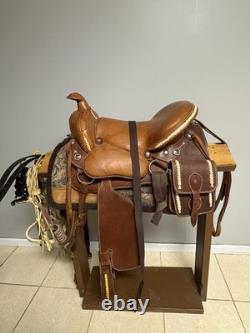 Mesace Western Saddle Never Used Full Size Leather