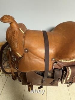 Mesace Western Saddle Never Used Full Size Leather