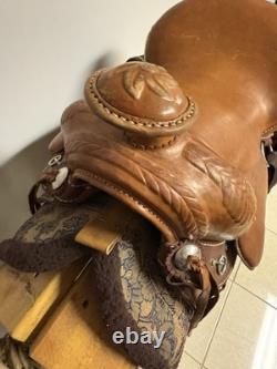 Mesace Western Saddle Never Used Full Size Leather