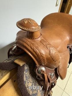 Mesace Western Saddle Never Used Full Size Leather