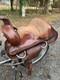 Model 3900 Brown Leather Horse Saddle Western Equestrian With Stirrups 15