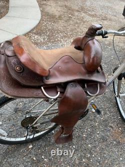 Model 3900 Brown Leather Horse Saddle Western Equestrian With Stirrups 15