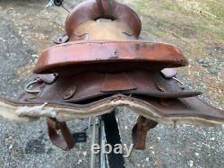 Model 3900 Brown Leather Horse Saddle Western Equestrian With Stirrups 15
