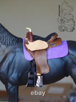Model Horse western gaming/barrel saddle (Traditional)
