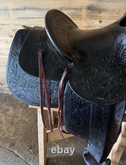 N. Porter Western Saddle 1940 Custom Tooled Saddle With Build Card