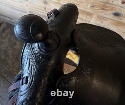 N. Porter Western Saddle 1940 Custom Tooled Saddle With Build Card