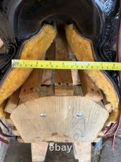 N. Porter Western Saddle 1940 Custom Tooled Saddle With Build Card