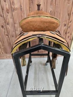 NEW 16 Roughout Ranch Roper Saddle Texas Made Lightweight