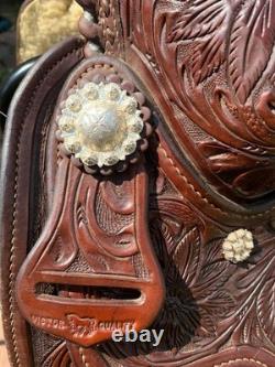 NICE! Victor Western Show Saddle Dick Shrake Seat Original Owner