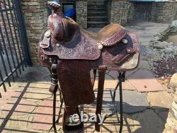 NICE! Victor Western Show Saddle Dick Shrake Seat Original Owner