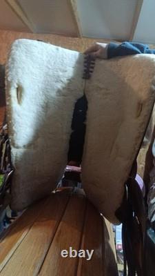 Nash Barrel Saddle With Lime Green Ostrich Seat