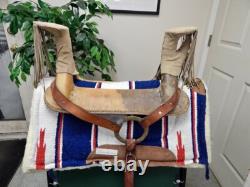 Native American Ladies Rawhide Horse Saddle