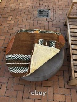 Never Used Brown Leather Ranch Cutter Western Saddle with Pad and Cover