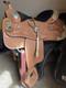 Never Used 16 Dale Chavez Western Show Saddle With Matching Headstall