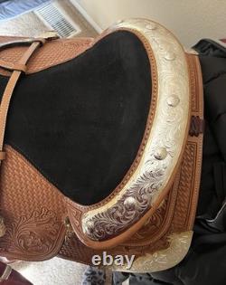 Never used 16 Dale Chavez western show saddle with matching headstall