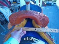 New 14'' Robert Teskey's Fqh Custom Western Barrel Saddle Weatherford Tx