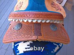 New 14'' Robert Teskey's Fqh Custom Western Barrel Saddle Weatherford Tx