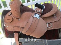 New 15'' Roughout Western Training Saddle Qhb 24#