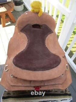 New 15'' Roughout Western Training Saddle Qhb 24#