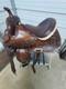 New 16 Brown Color Trail Saddle With Alligator Seat And Tooling