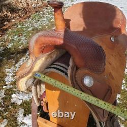 New CUTTING/ COWHORSE SADDLE, 16 seat