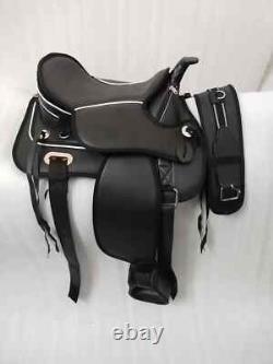 New Horse Saddle Western New Trail Light Weight Synthetic Saddle With Girth